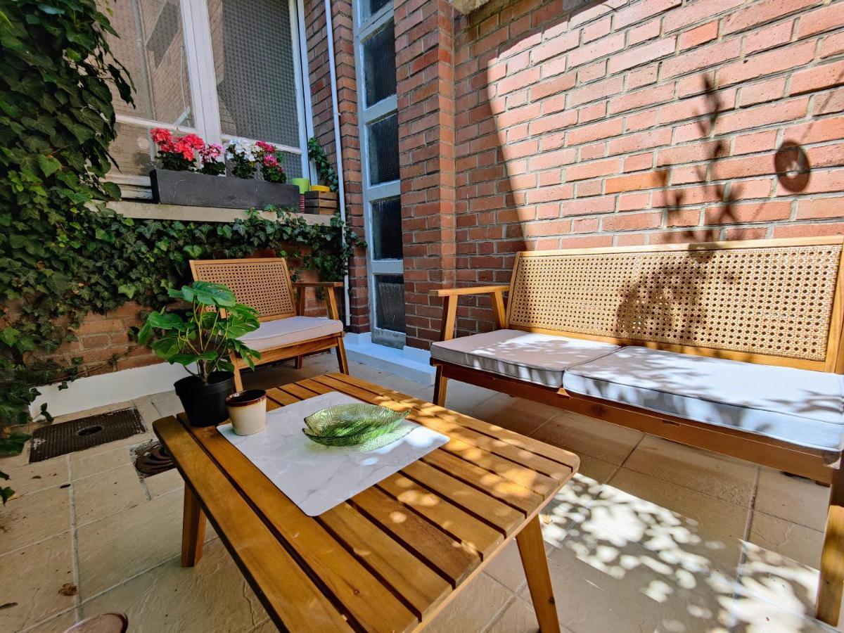 Le Rainbow - Grand Studio Avec Terrasse Dunkirk ภายนอก รูปภาพ