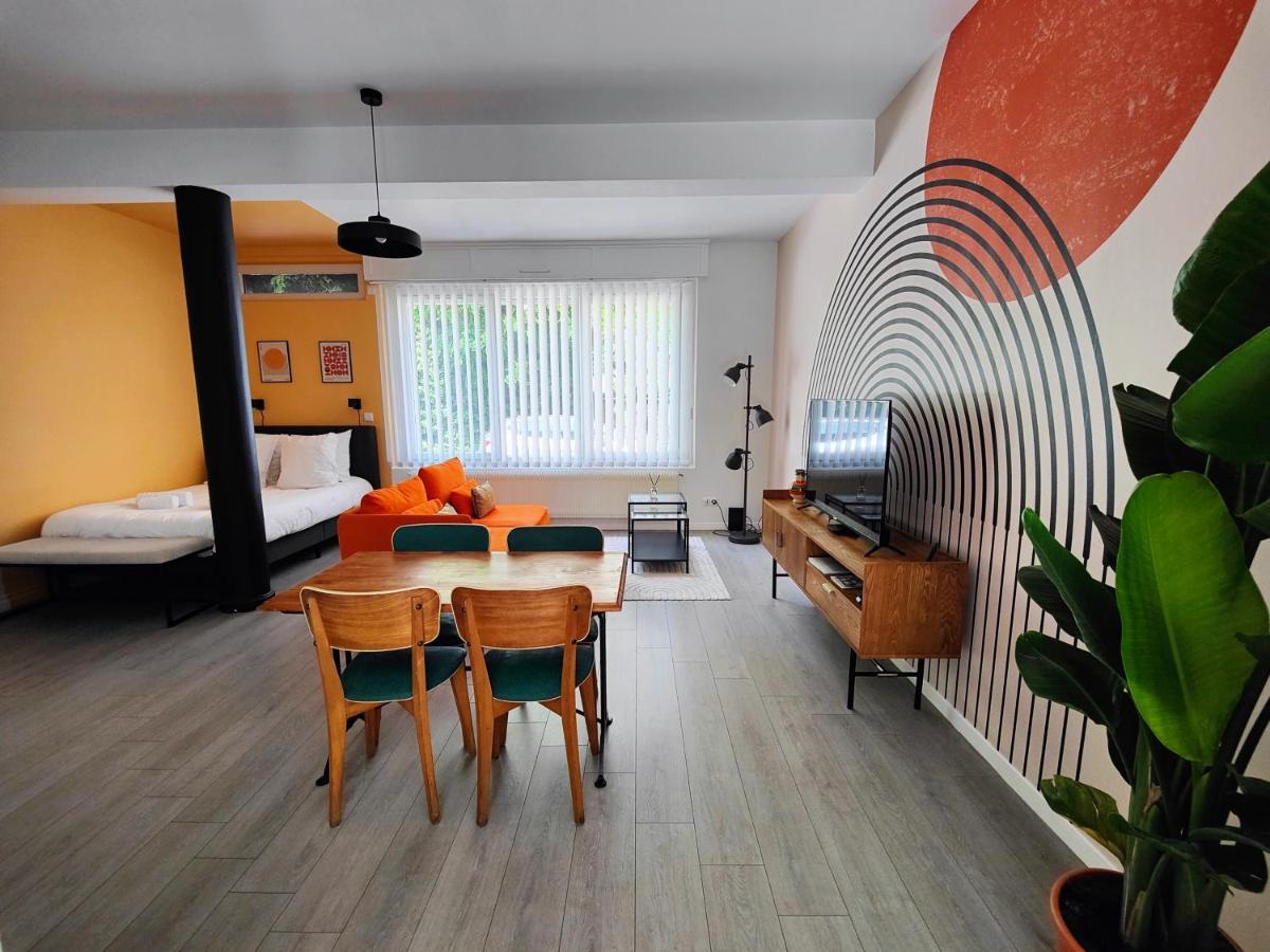 Le Rainbow - Grand Studio Avec Terrasse Dunkirk ภายนอก รูปภาพ